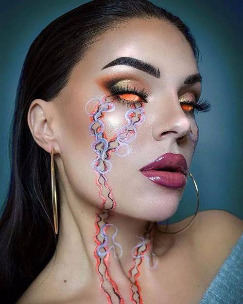夸张创意彩妆图片，如何突破现实边界？-图2