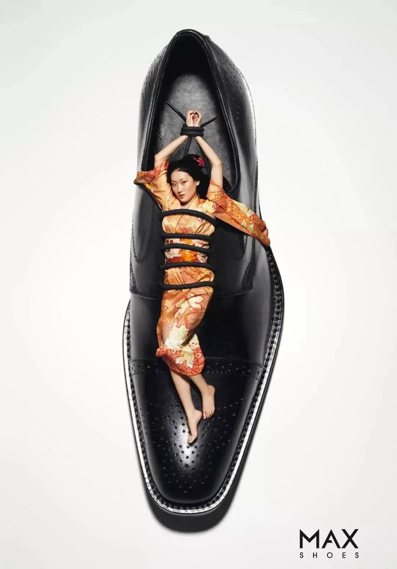 鞋创意海报如何突出设计巧思？-图1