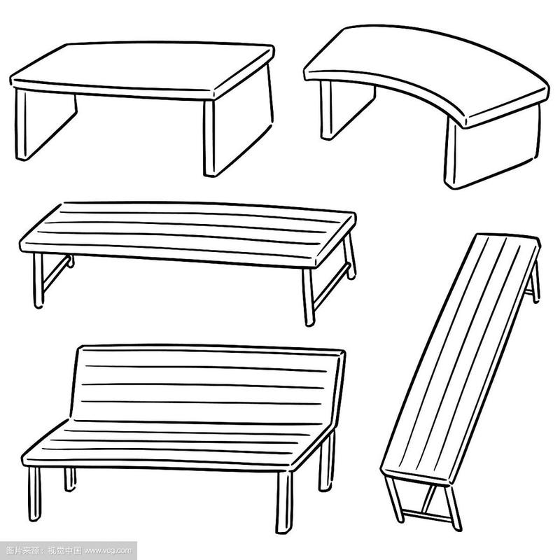 创意公园椅子手绘-图2 创意公园椅子手绘-图2