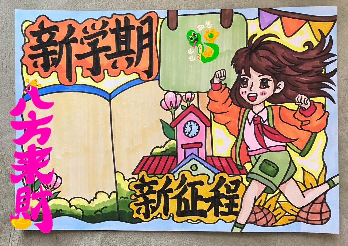 大学创意迎新海报手绘灵感何来？-图1