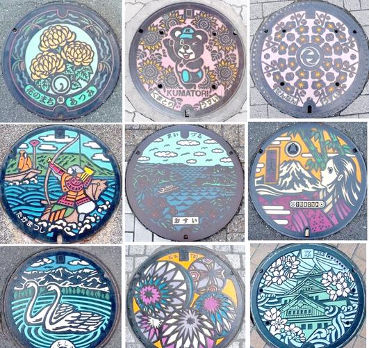 井盖画创意设计，井盖画创意设计手稿-图1