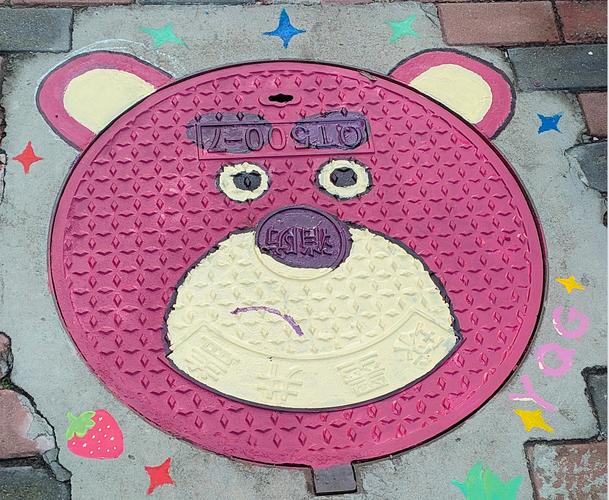 井盖画创意设计，井盖画创意设计手稿-图2