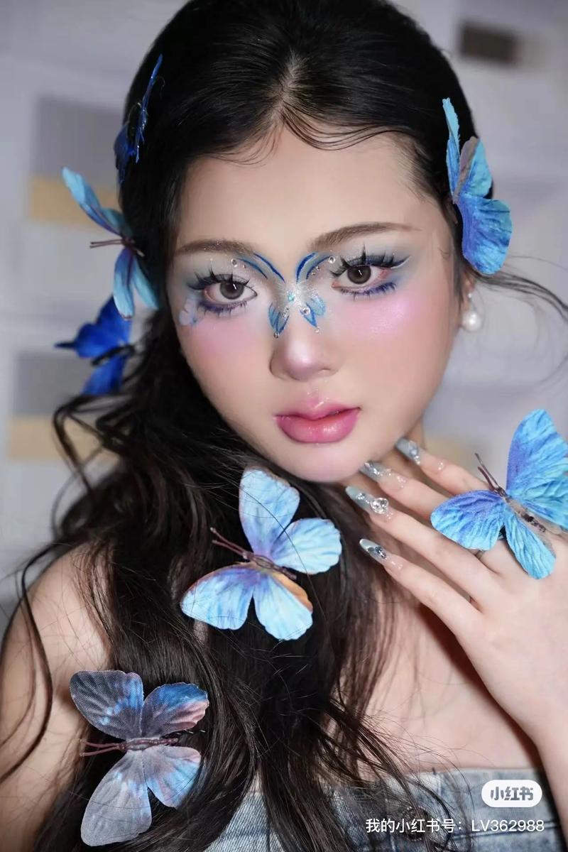 蝴蝶主题创意妆，如何画出惊艳之美？-图3