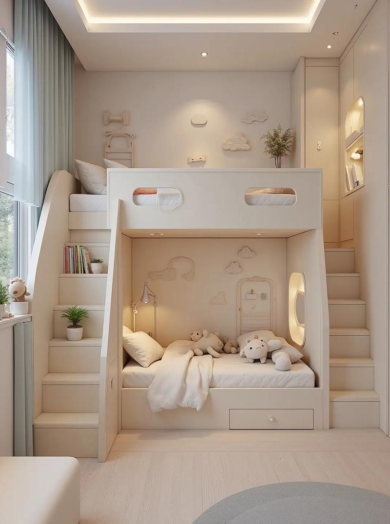 创意上下床装修效果图,这样设计实用吗?-图2 创意上下床装修效果图,这样设计实用吗?-图2