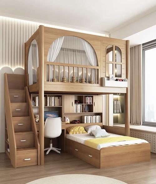 创意上下床装修效果图,这样设计实用吗?-图1 创意上下床装修效果图,这样设计实用吗?-图1