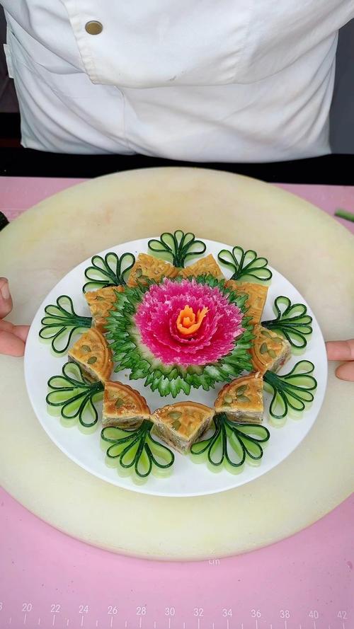 创意月饼盘，创意月饼摆盘-图2