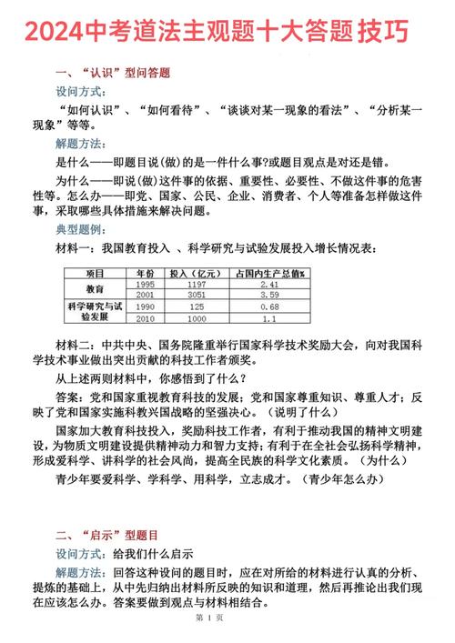 中考答题技巧政治-图1