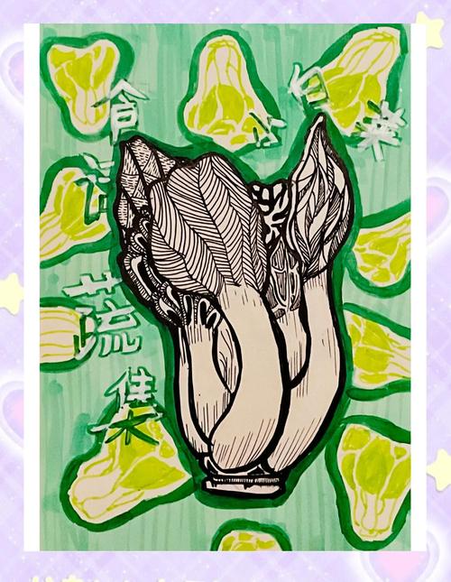 生菜也能画画？创意画怎么画？-图3