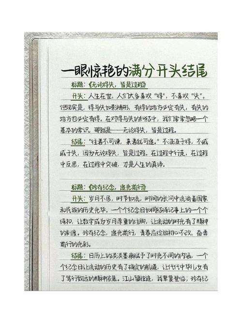 初中作文技巧开头，初中作文技巧开头模版-图3