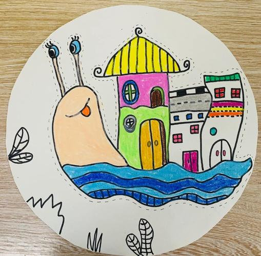 蜗牛房子创意画，蜗牛房子创意画起名字-图1