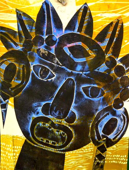 版画创意画，版画 创意-图1