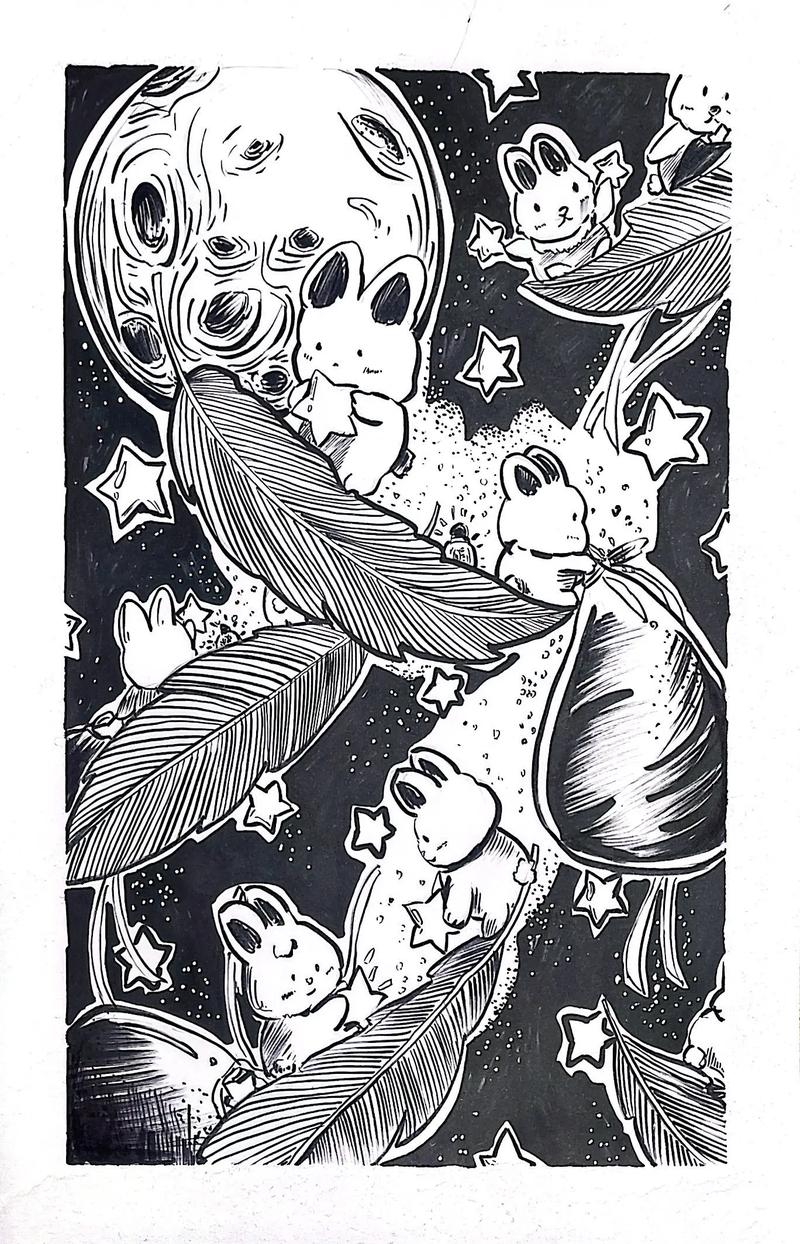 黑白插画如何用创意点亮想象?-图2 黑白插画如何用创意点亮想象?-图2