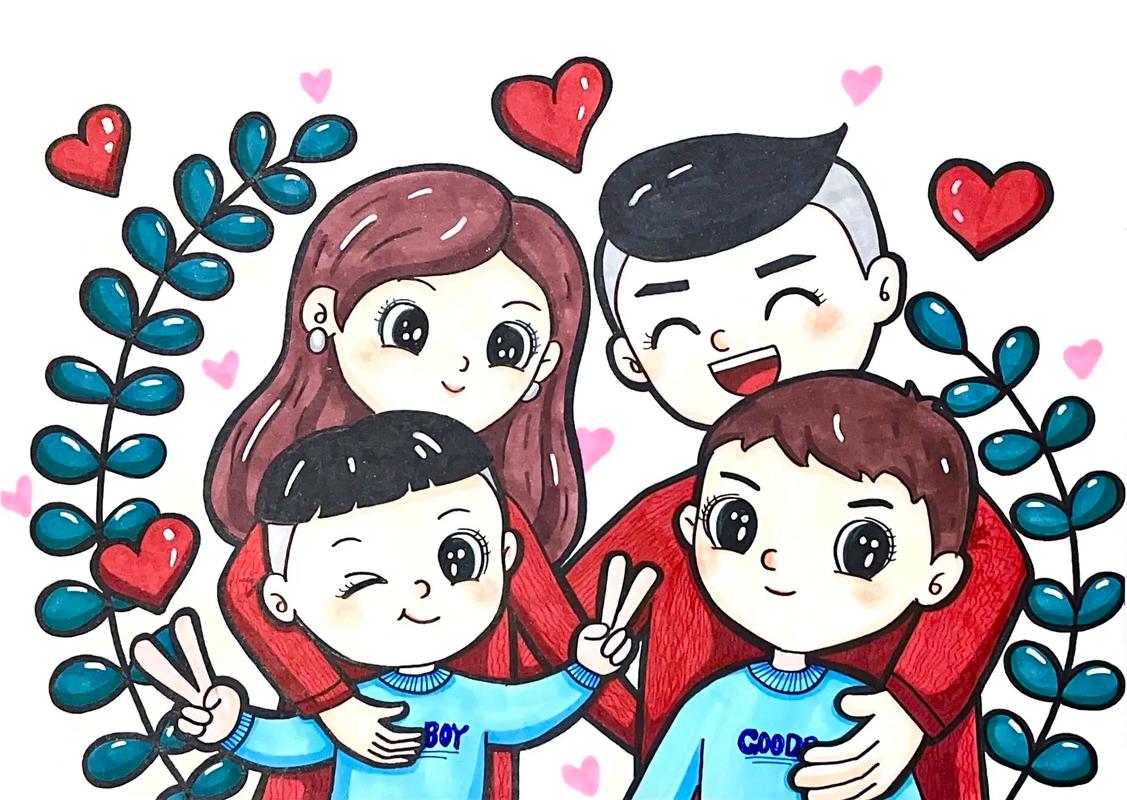 全家福创意美术，全家福创意美术ppt-图2