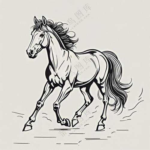 创意艺术画马，如何突破传统笔触？-图2