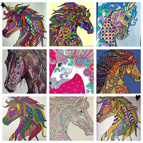 创意艺术画马，如何突破传统笔触？-图1