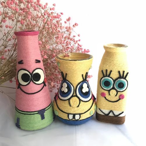 毛线装饰瓶子，创意图片怎么做？-图3
