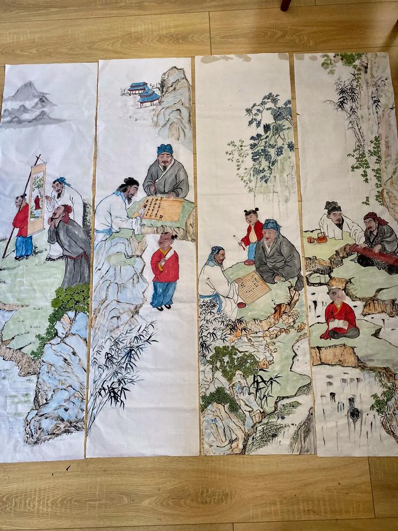 琴棋书画创意画中，琴如何独运匠心？-图1