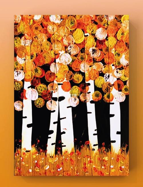 秋天的树创意画-图3