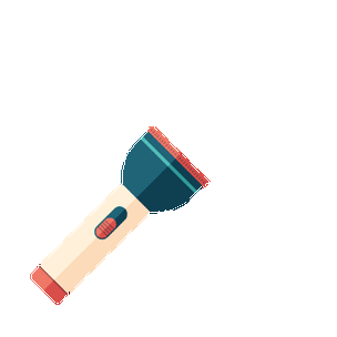 手电筒创意插画-图1