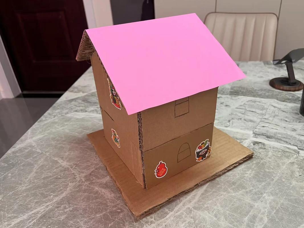 纸盒手工房子怎么做才创意？-图2