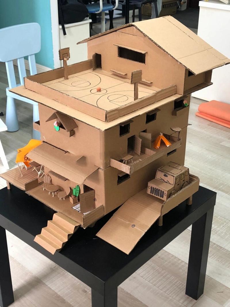 纸盒手工房子怎么做才创意？-图3