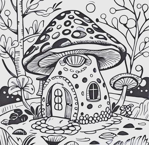 黑白画手绘创意-图1