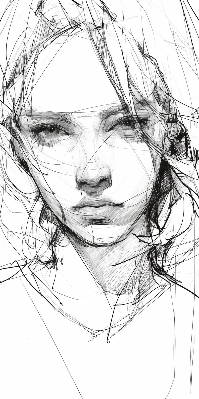 创意人像素描-图1 创意人像素描-图1