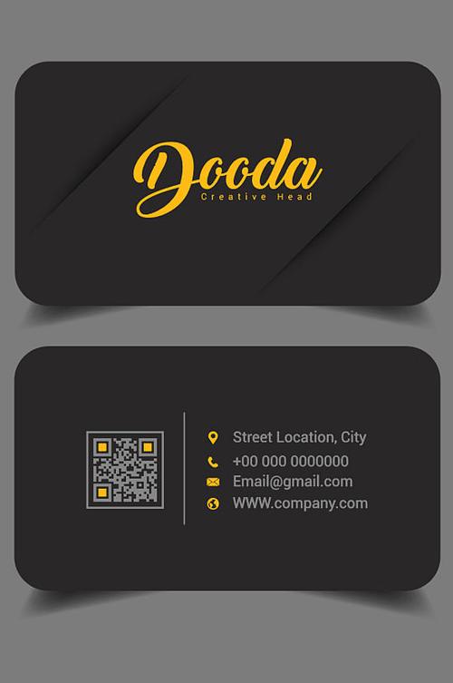 黑色创意名片-图1