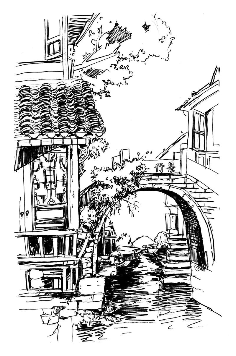 风景写生速写有哪些实用技巧？-图2