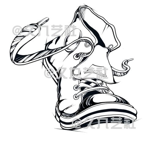 黑白鞋子创意装饰画，如何巧思变身艺术？-图2