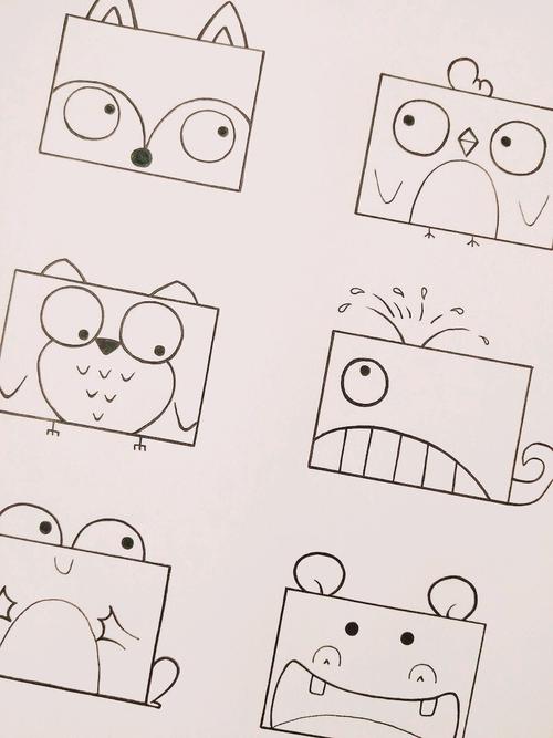 长方形动物创意画-图2