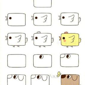 长方形动物创意画-图3