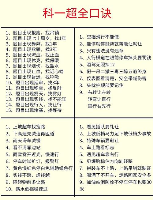 驾考科目一有哪些技巧-图1