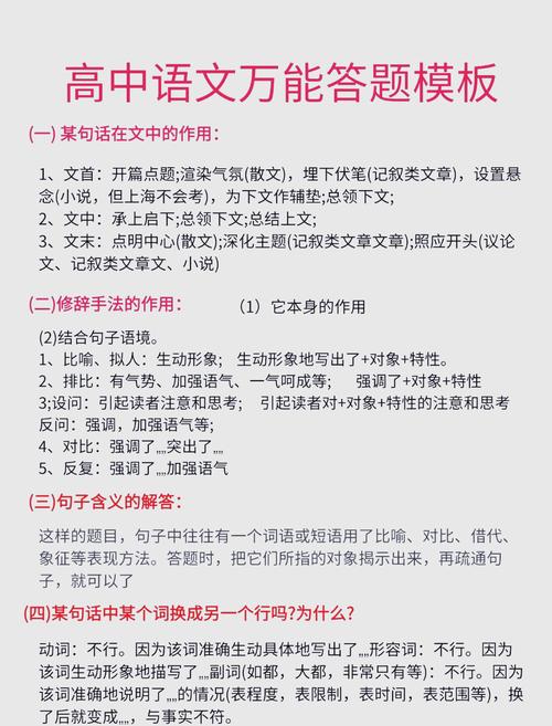 高考语文阅读答题技巧ppt-图2