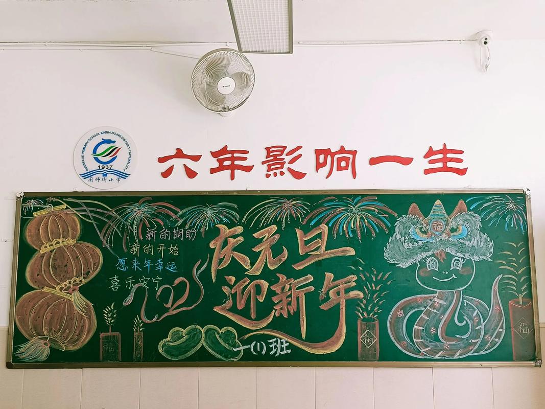 新年创意黑板报-图3