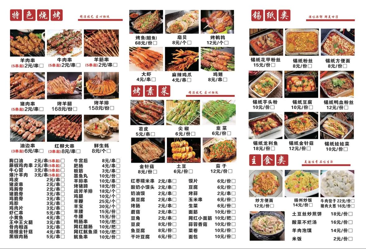 创意烧烤菜单-图1
