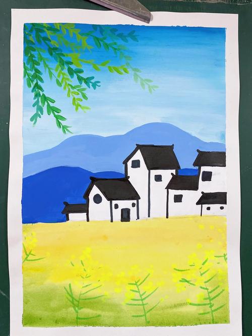 春天创意水粉画-图2