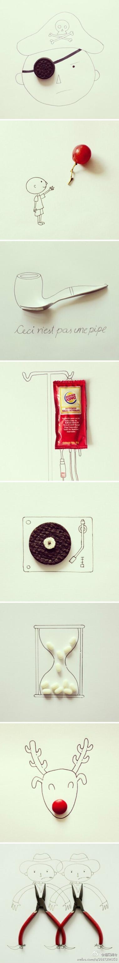 实物与绘画创意结合-图1