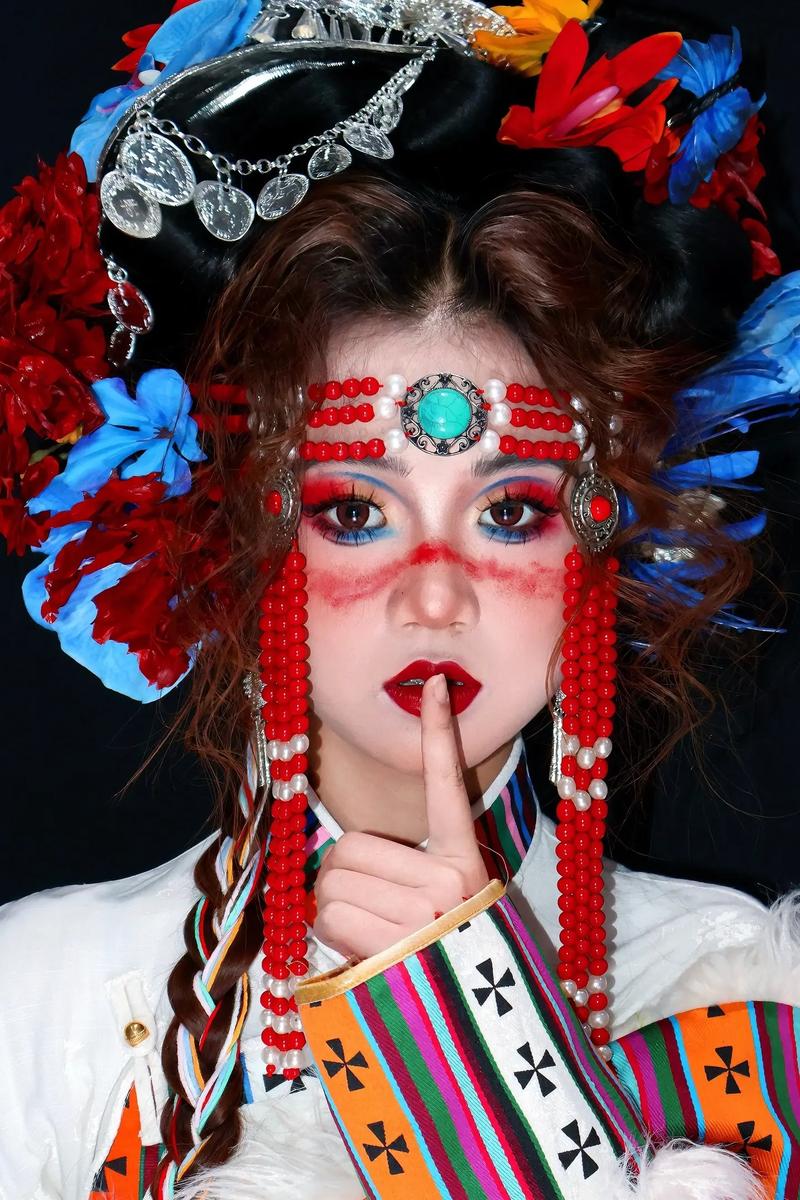 个性创意彩妆造型图片-图1