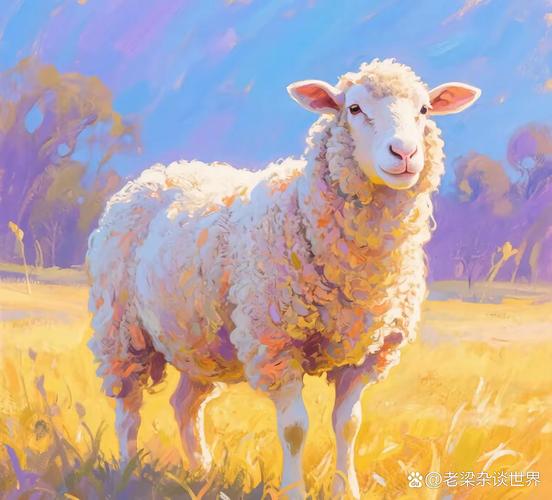 羊创意油画，如何用笔触勾勒灵动羊魂？-图2