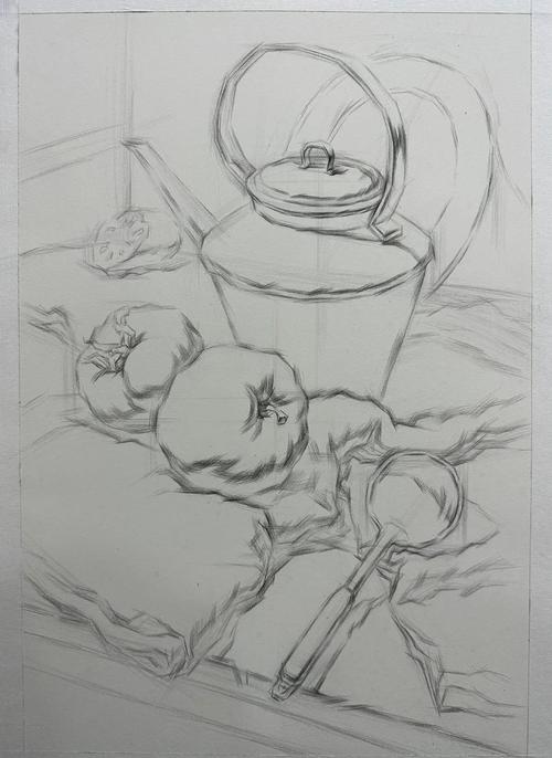 静物素描构图技巧-图1