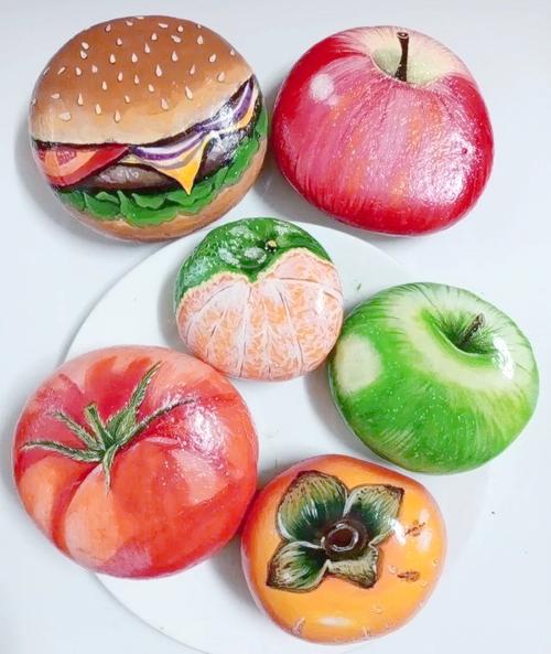 鹅卵石创意石头画-图1 鹅卵石创意石头画-图1