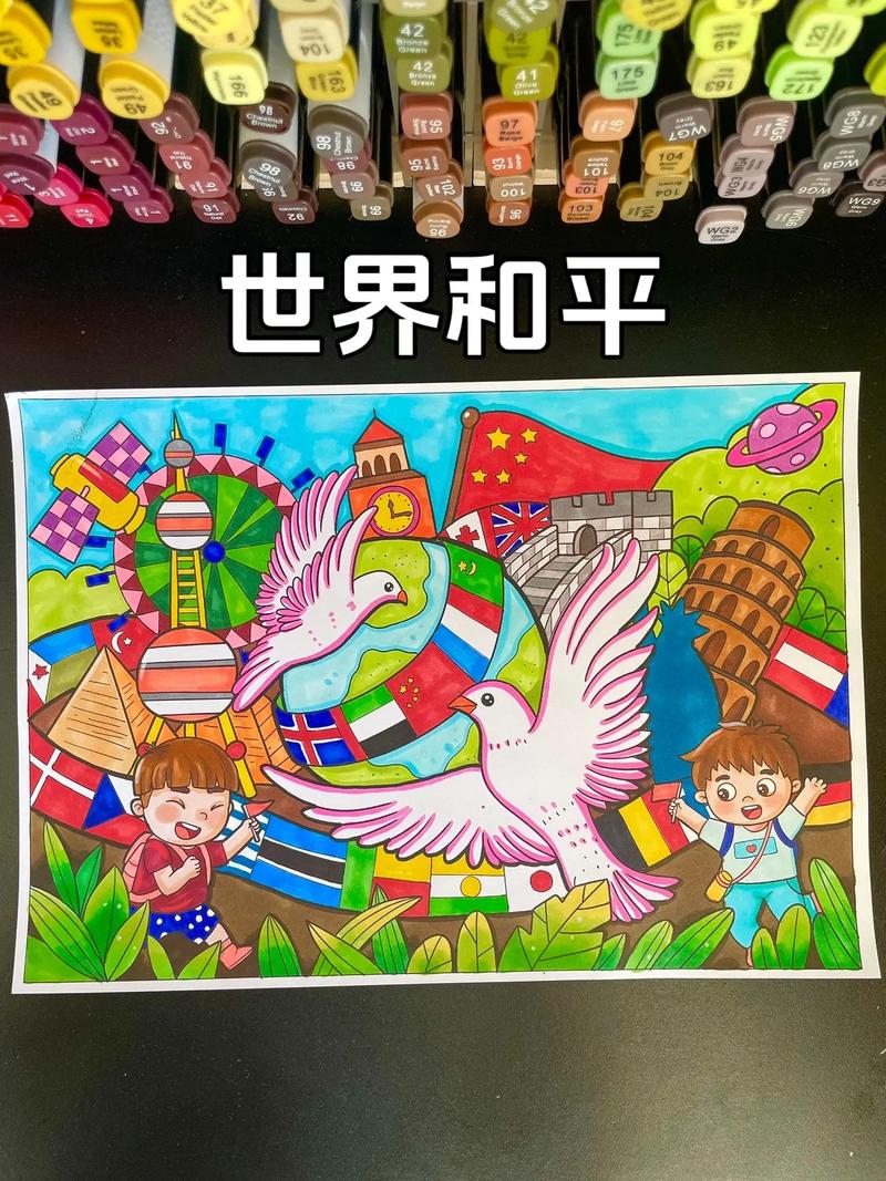 关于和平的画的创意-图1