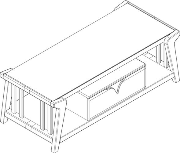创意茶几手绘图，创意茶几手绘图片-图2