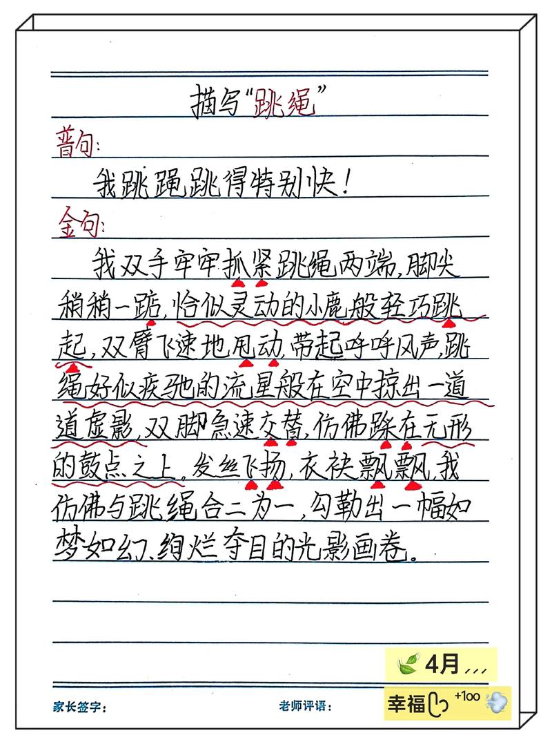 跳绳技巧描写，跳绳技巧描写片段-图1