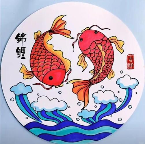 年年有鱼创意画,年年有鱼创意画教案-图1 年年有鱼创意画,年年有鱼创意画教案-图1