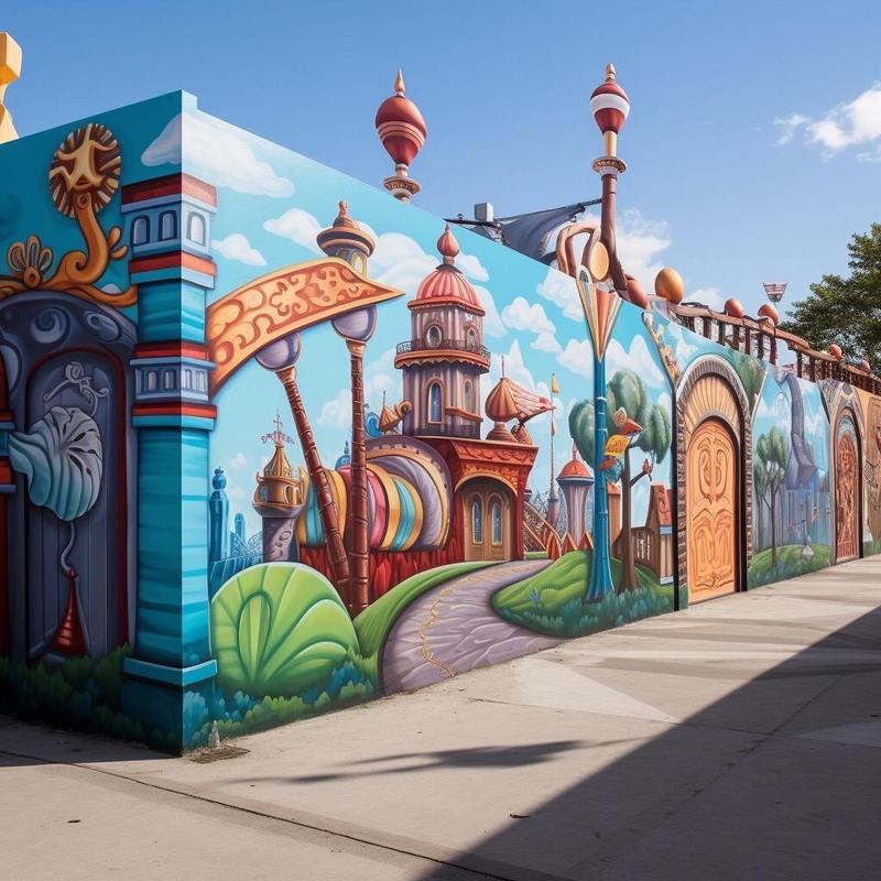 建筑创意涂鸦，如何让建筑变身艺术画布？-图1