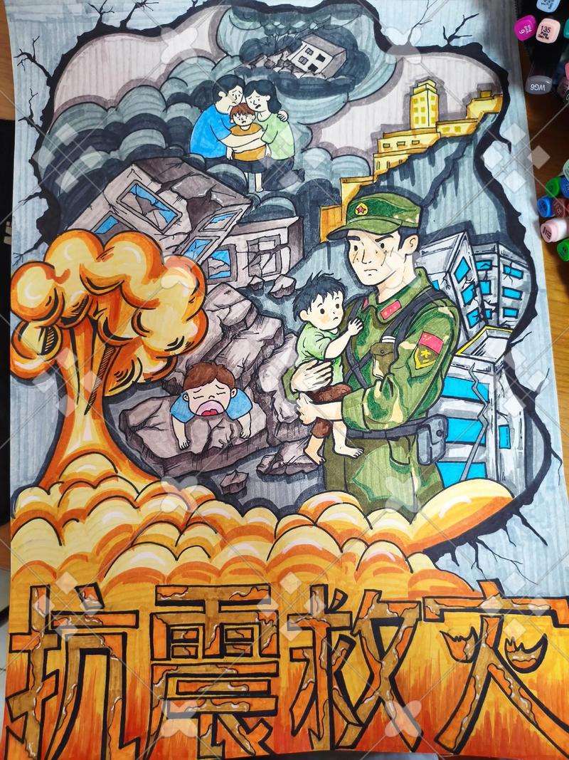 防震减灾作品创意-图2