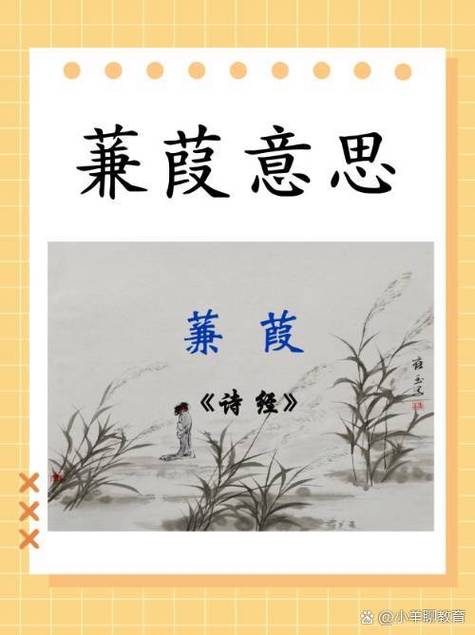 蒹葭诵读有何技巧？-图1