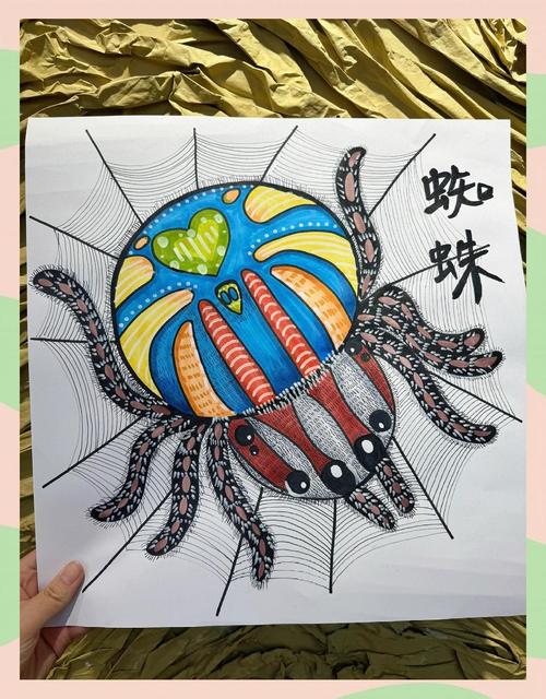 蜘蛛创意画，蜘蛛创意画起什么名字-图1